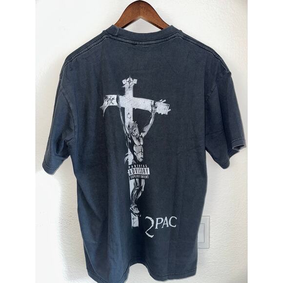 Tupac Shakur "Toss It Up" Rap Tee Vintage Reprint T-shirt XL - Picture 3 of 4